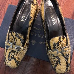 Prada Python Loafers